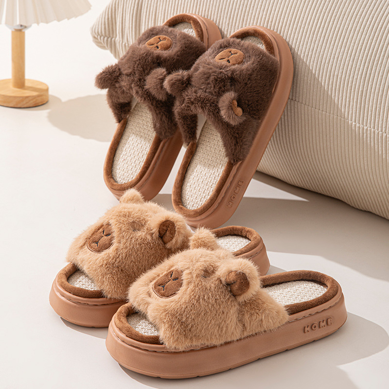 Hemp Cartoon Women's Slippers  - Women Fashion Designers 리뷰 및 가격