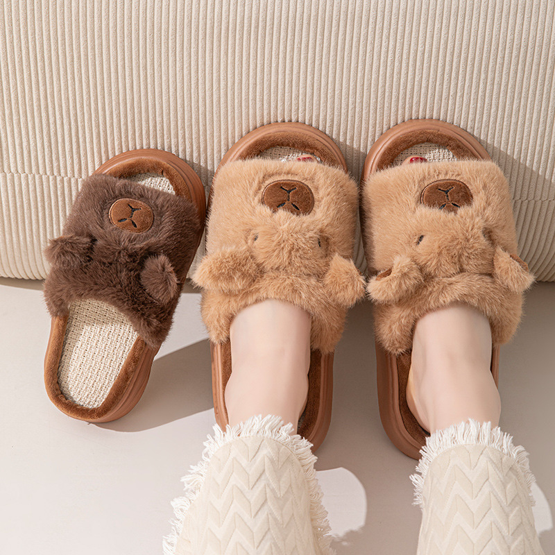 Hemp Cartoon Women's Slippers  - Women Fashion Designers 리뷰 및 가격