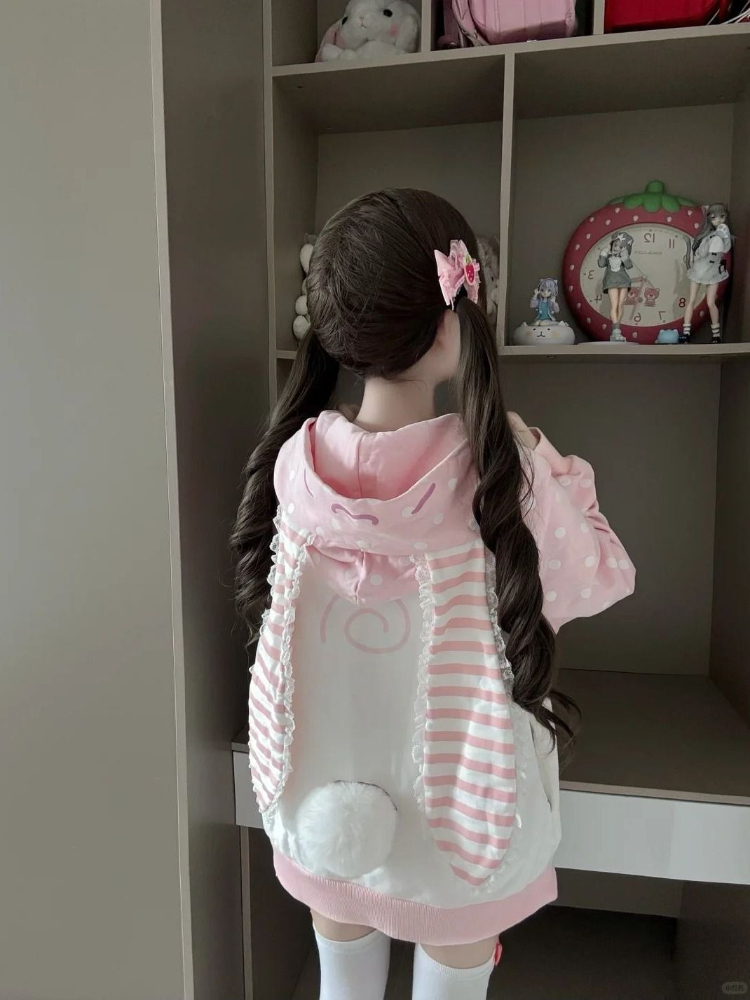 Japanese Sweet Kawaii Hooded C - Women'S Fashion Zip Hoodie 리뷰 및 가격