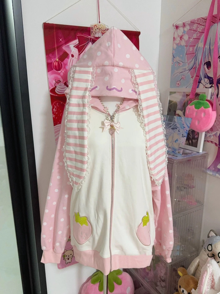 Japanese Sweet Kawaii Hooded C - Women'S Fashion Zip Hoodie 리뷰 및 가격