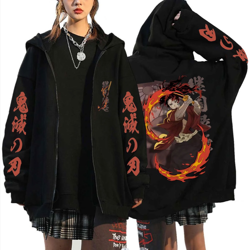 New Demon Slayer Tsugikuni Yor - Women'S Fashion Zip Hoodie 리뷰 및 가격