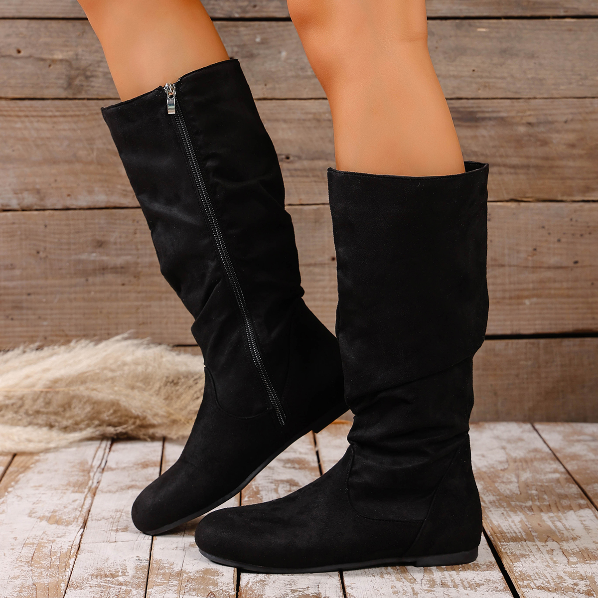 Fashionable New Round Toe Sued - Winter Fashion Women Boots 리뷰 및 가격
