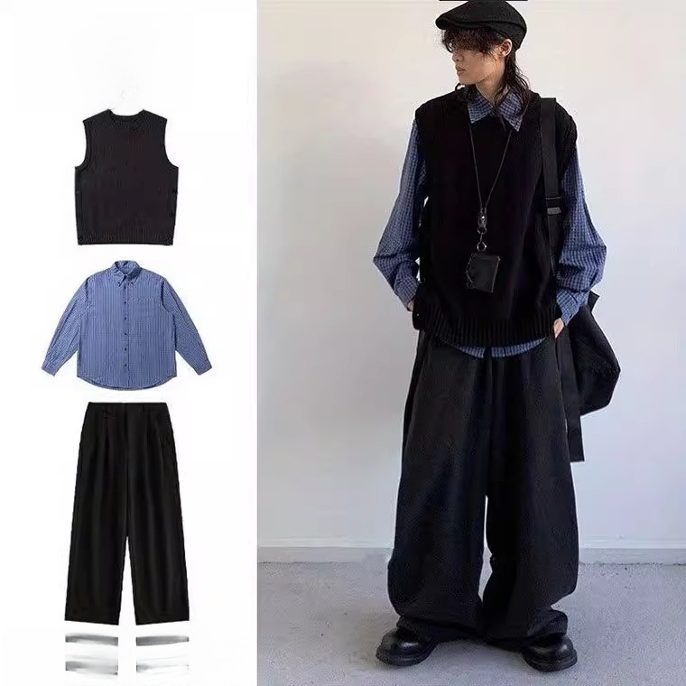 Bla Knitted Vest Set for Men A - Knitted Vest Women 리뷰 및 가격