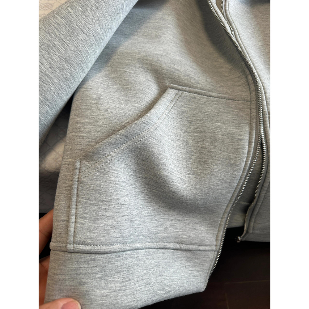 Women's Grey Hooded Coat Solid - Women'S Fashion Zip Hoodie 리뷰 및 가격