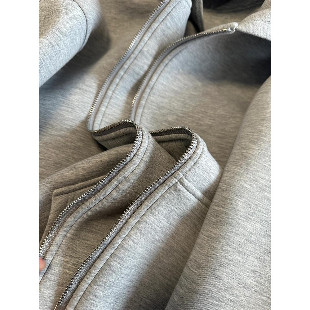 Women's Grey Hooded Coat Solid - Women'S Fashion Zip Hoodie 리뷰 및 가격