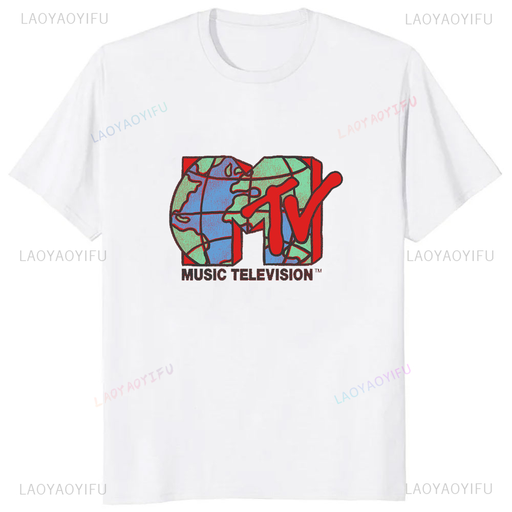 Classic MTV Retro Design Logo  - Women'S Fashion Graphic Tees 리뷰 및 가격