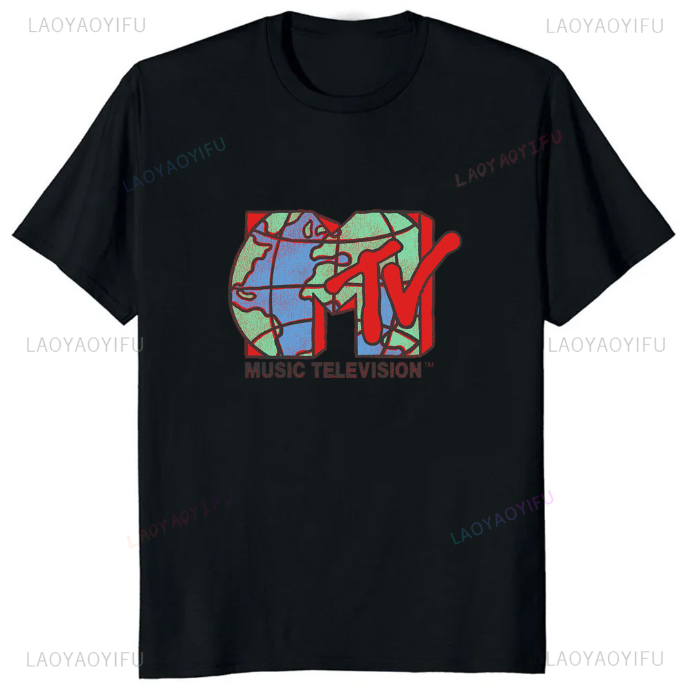 Classic MTV Retro Design Logo  - Women'S Fashion Graphic Tees 리뷰 및 가격