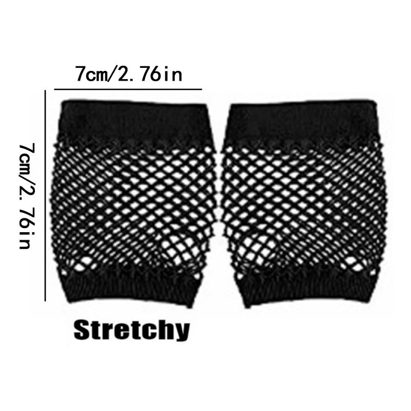 1Pair Short Fishnet Net Gloves - Women'S Fashion Vogue 리뷰 및 가격