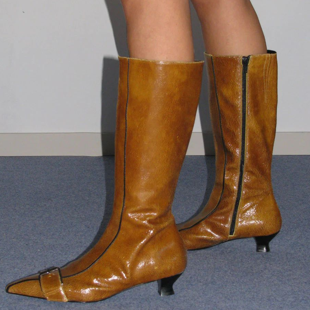 Buckle Belt Sewing Stiletto Bo - Winter Fashion Women Boots 리뷰 및 가격