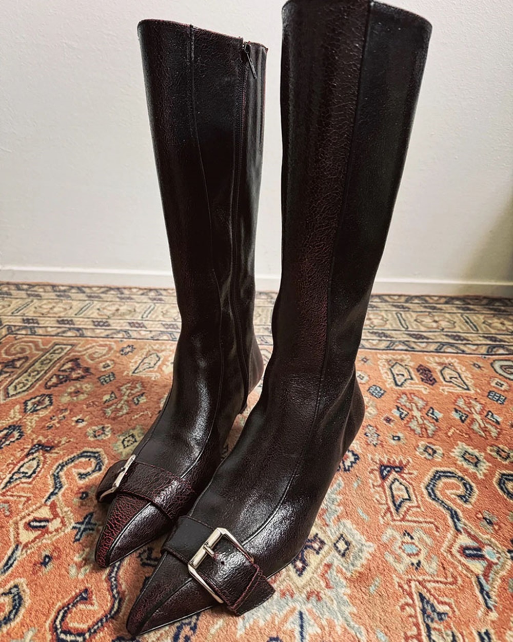 Buckle Belt Sewing Stiletto Bo - Winter Fashion Women Boots 리뷰 및 가격
