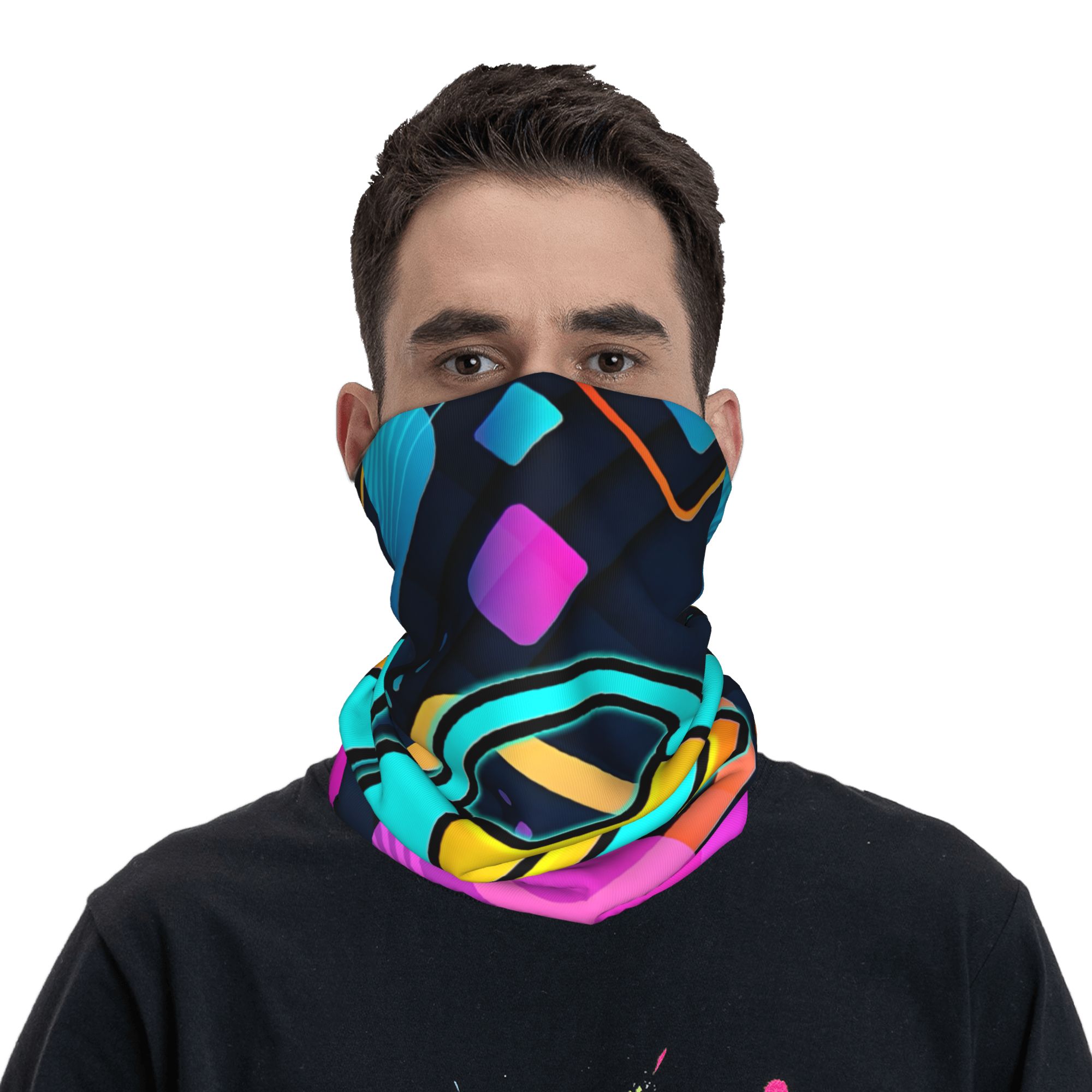 Geometry Dash Bandana Neck Cov - Women Fashion Video 리뷰 및 가격