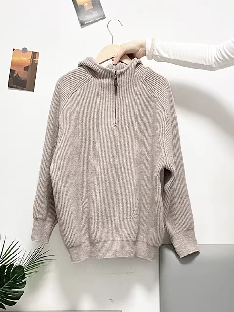 Loose Knitted Hoodie Sweatshir - Women'S Fashion Zip Hoodie 리뷰 및 가격