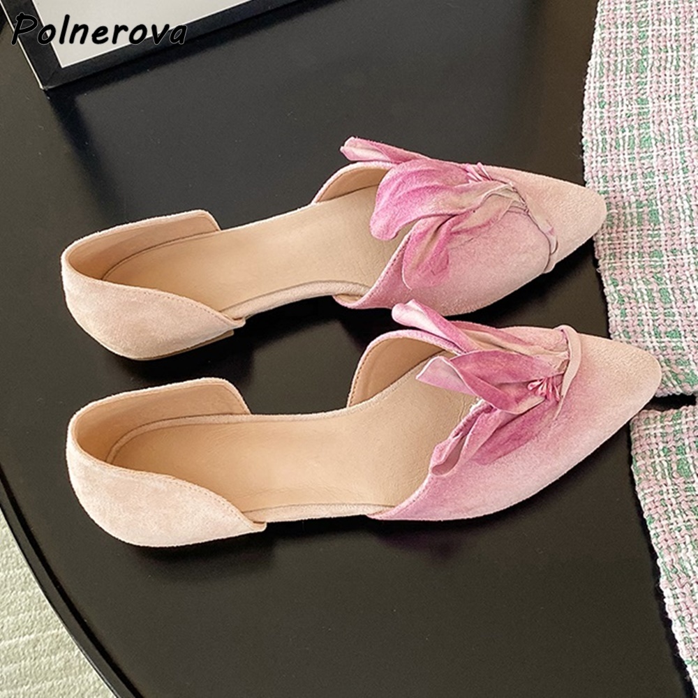 Green Pink Bud Pumps Flat Plea - Women'S Fashion Summer 2025 리뷰 및 가격