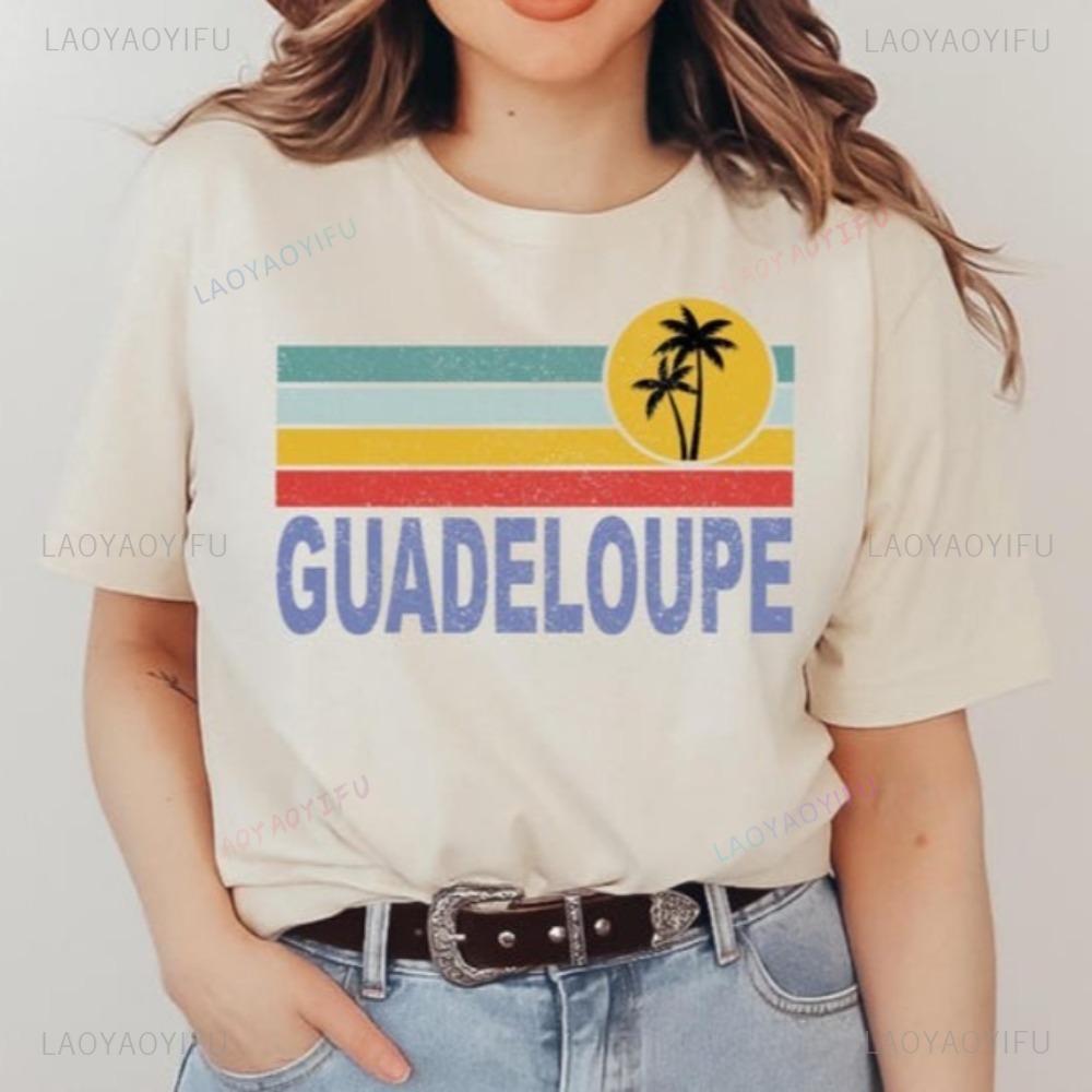 Guadeloupe Graphic Printed Hol - Women'S Fashion Graphic Tees 리뷰 및 가격