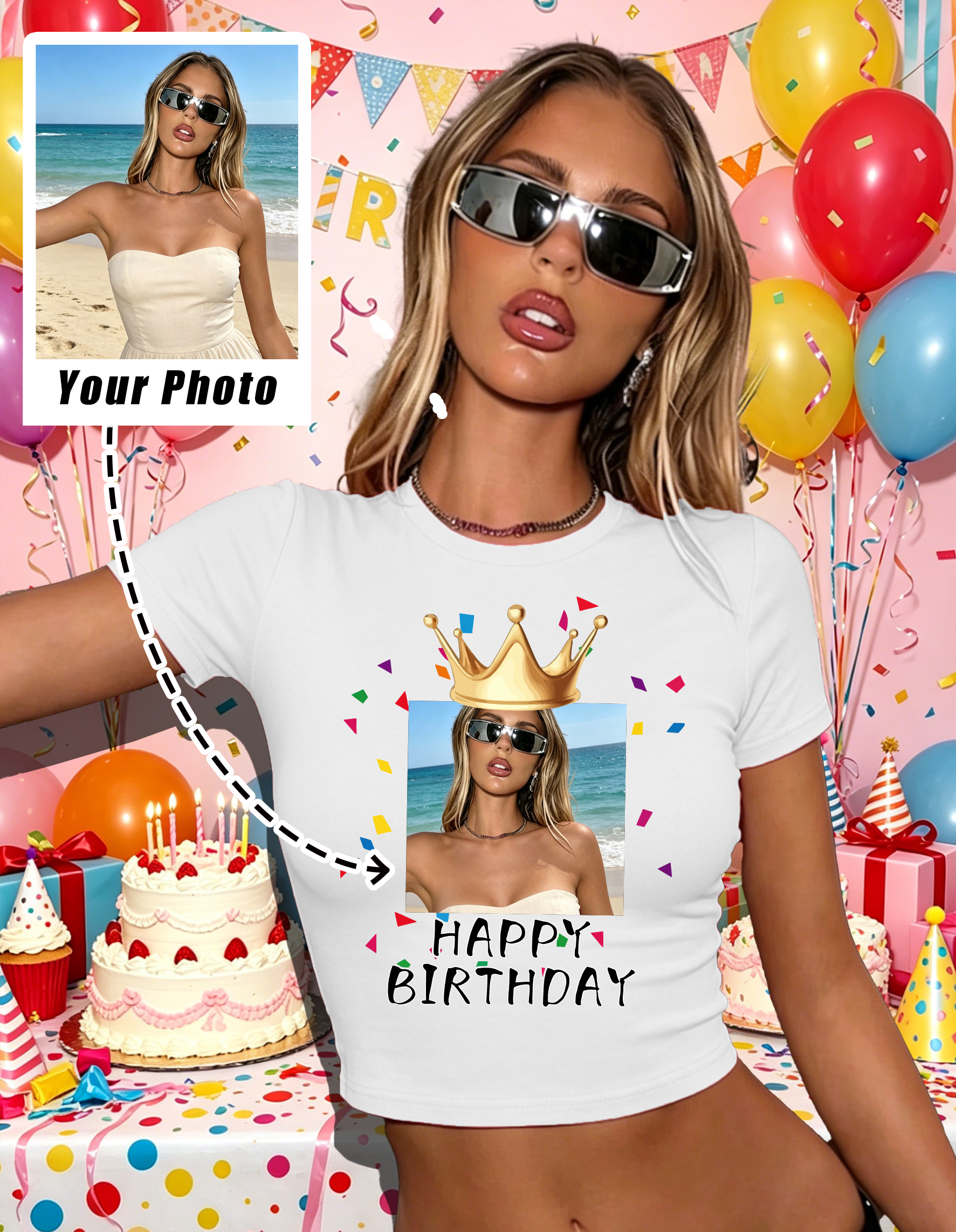 Custom Graphic Logo  Slim T Sh - Women'S Fashion Graphic Tees 리뷰 및 가격