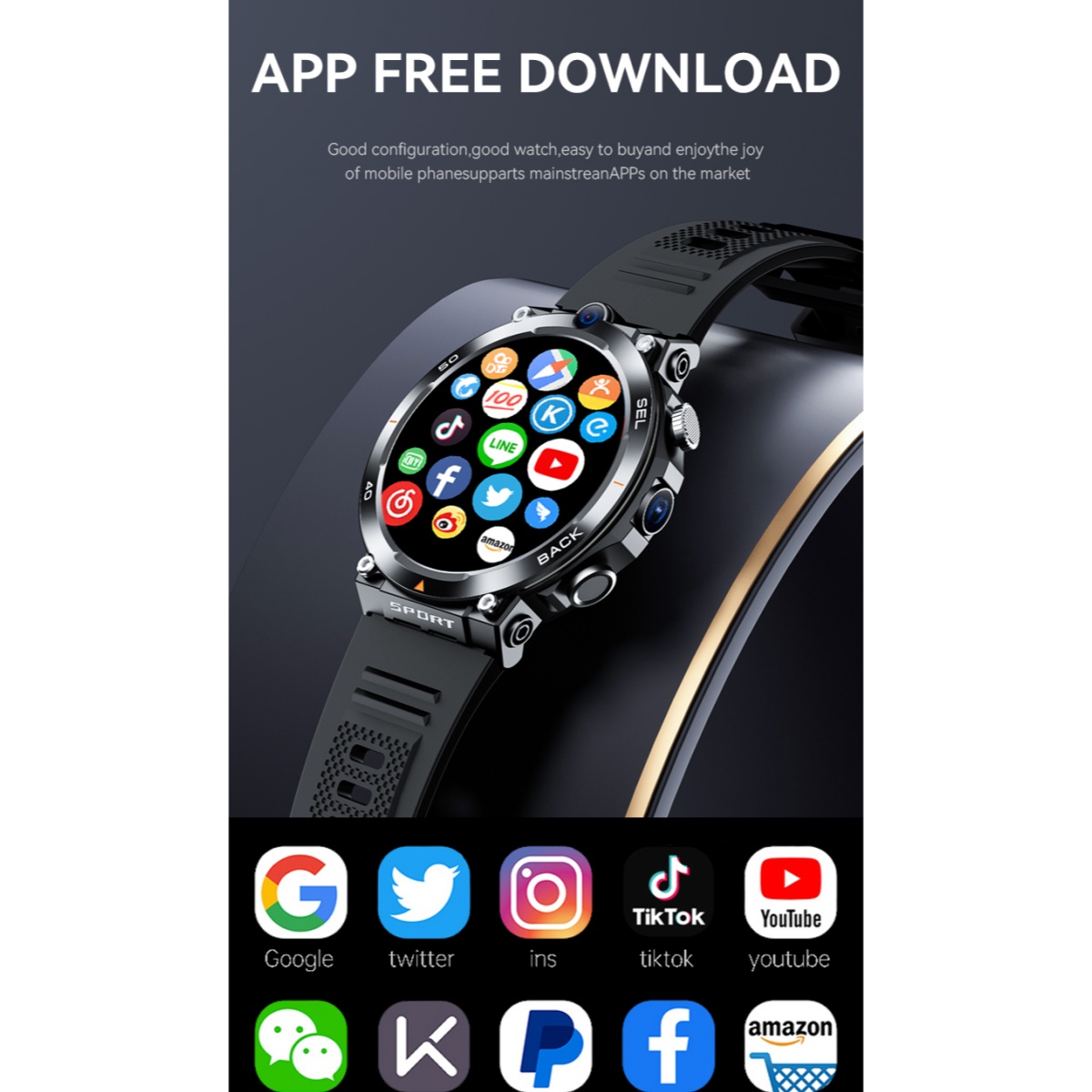 4G Smartwatch Men Women Busine - Women Fashion Video 리뷰 및 가격