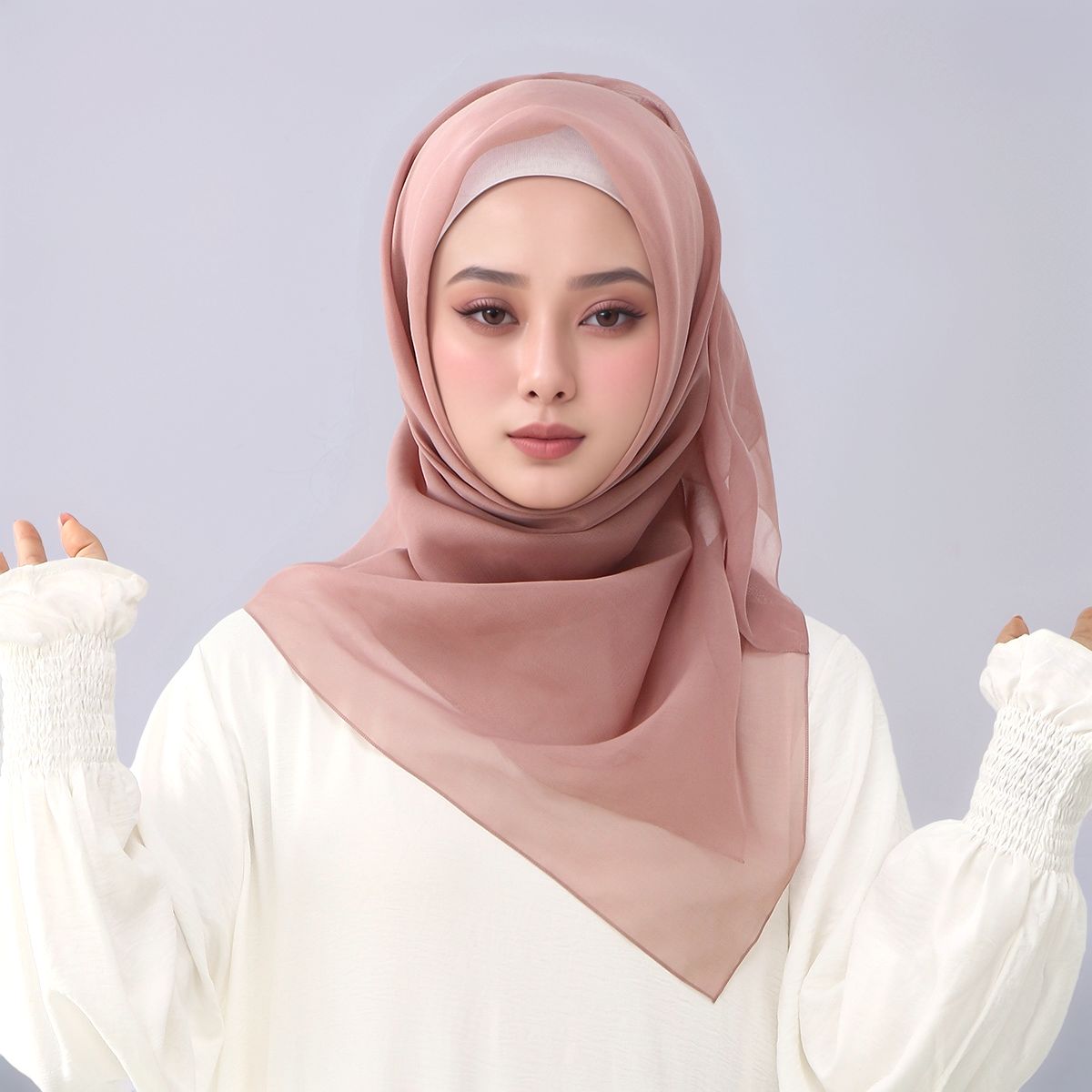 Ramadan 110cm Solid Viscose Sq - Women'S Fashion Trends 리뷰 및 가격