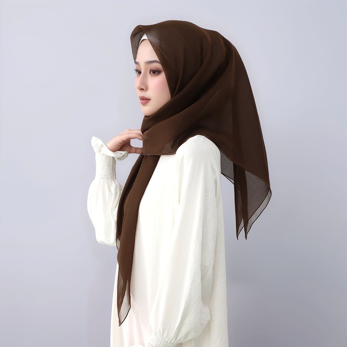 Ramadan 110cm Solid Viscose Sq - Women'S Fashion Trends 리뷰 및 가격